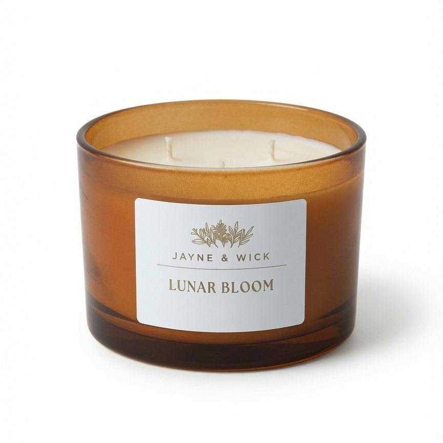 Lunar Bloom - Calming Floral Herbal Candle