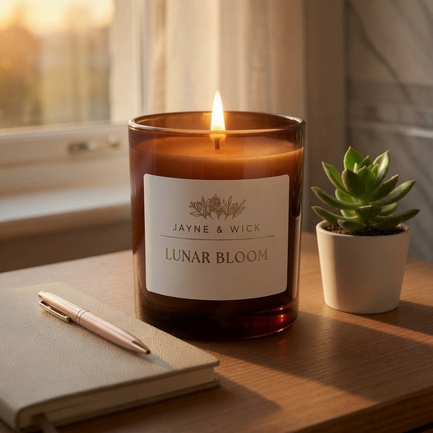 Lunar Bloom - Calming Floral Herbal Candle